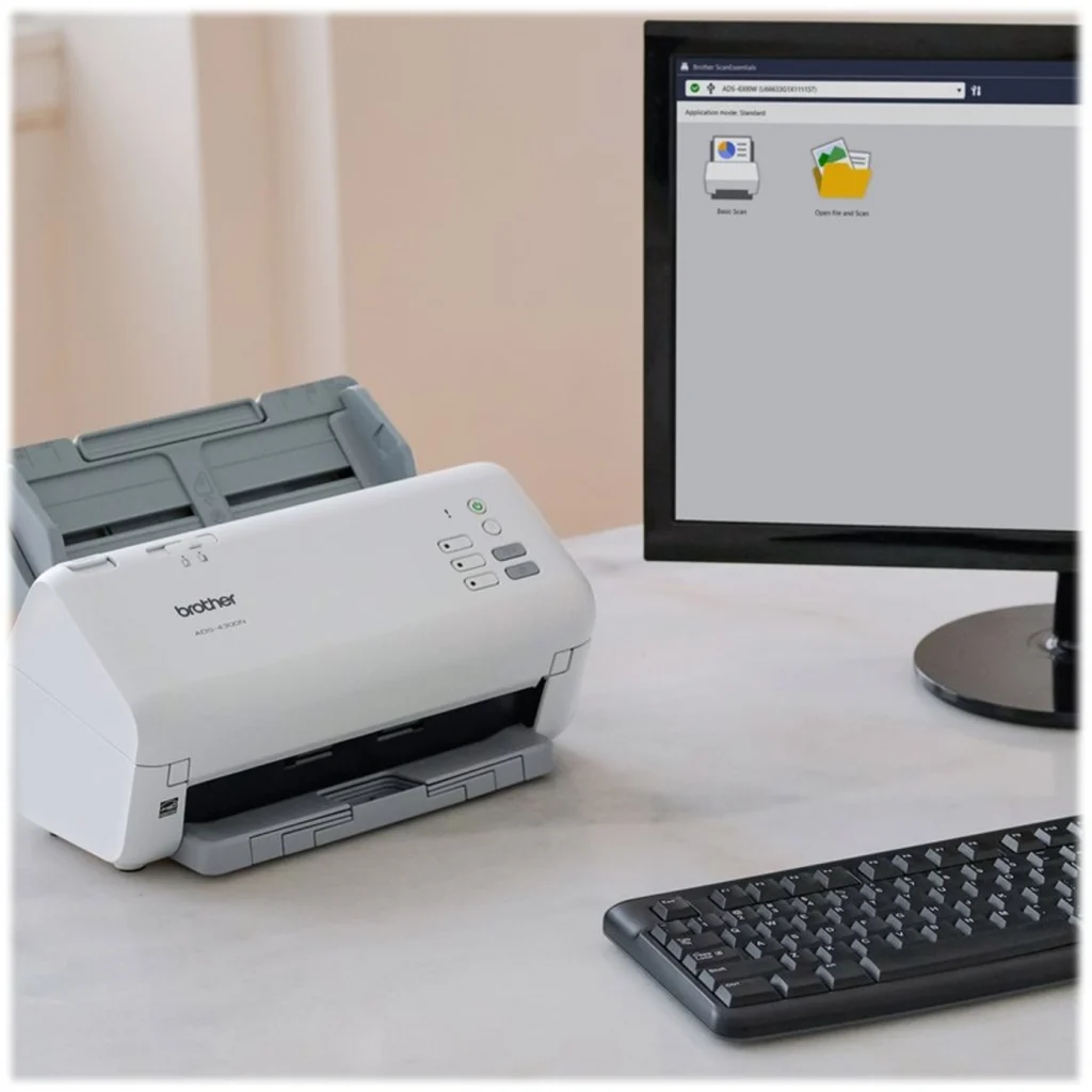 Imagen 9 de Escáner de Escritorio Brother ADS-4300N, Prof 600ppp 80ppm Doble Cara LAN USB2.0