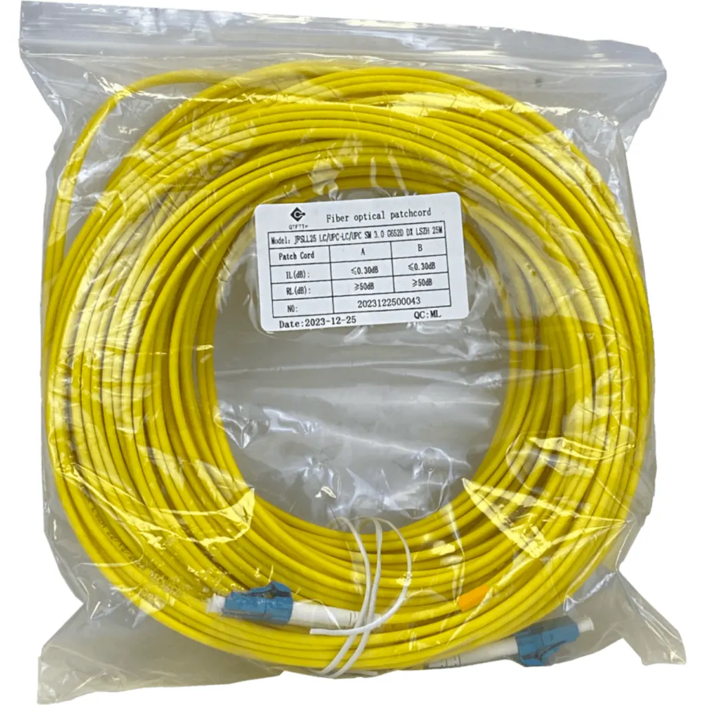 Imagen 2 de 25mt LC-LC MonoModo SM Duplex Jumper Cable Fibra 3.0mm 9/125um