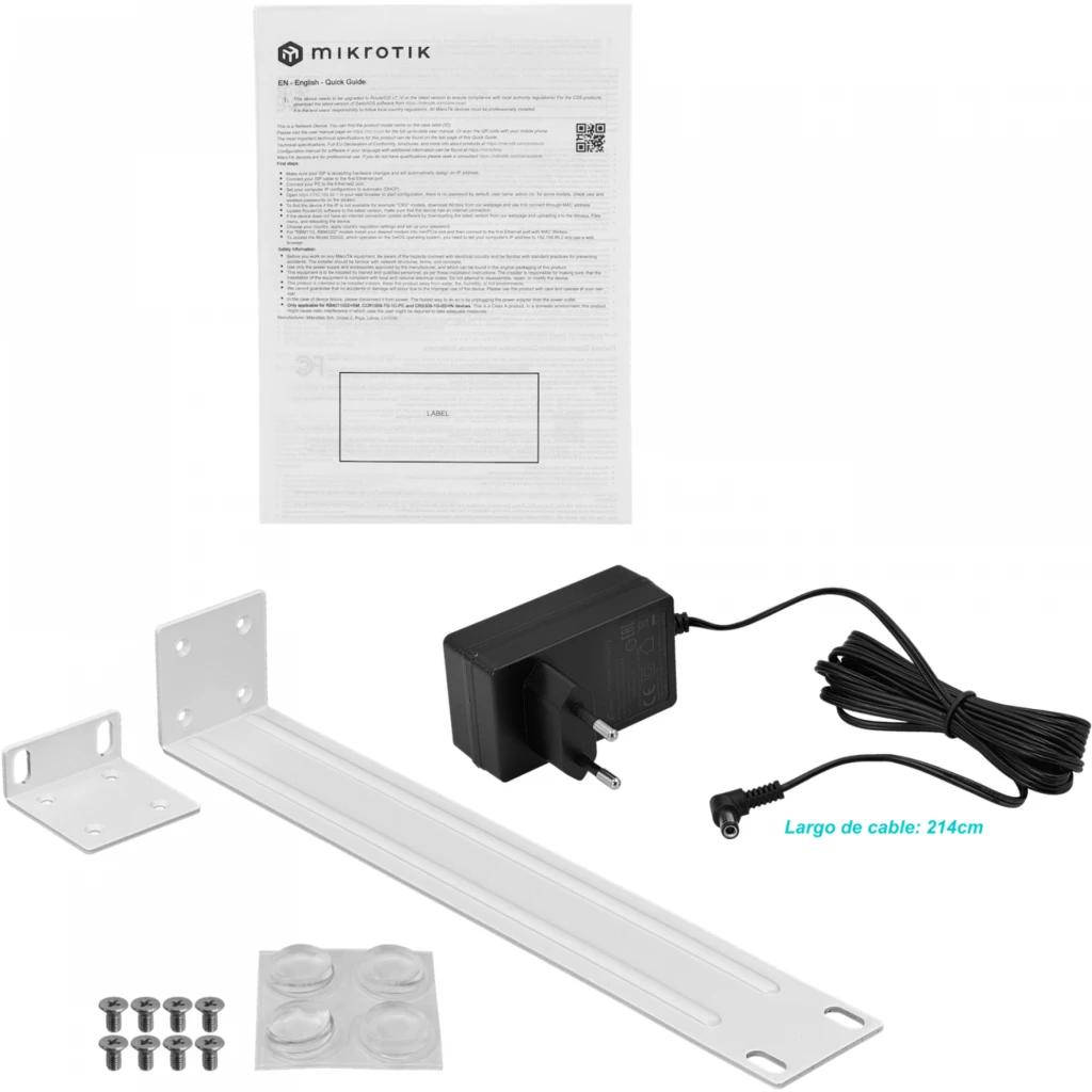 Imagen 1 de MIKROTIK Cloud Router Switch 309-1G-8S+IN (RouterOS L5), desktop enclosure