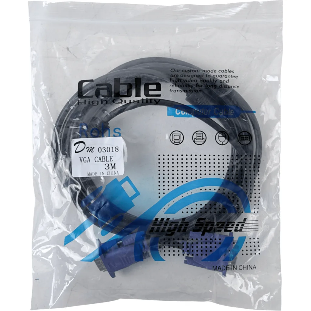 Imagen 3 de Cable VGA Macho a VGA Macho Blindado Longitud 3 metros