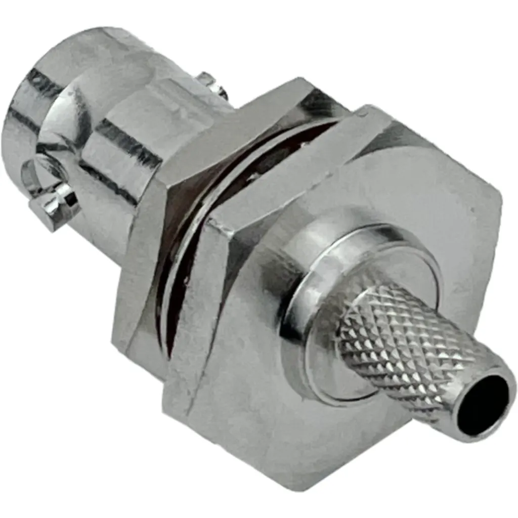 Imagen 3 de BNC-Hembra LMR195 RG58 13mm-Diamet Panel Conector Crimpeable Coaxial