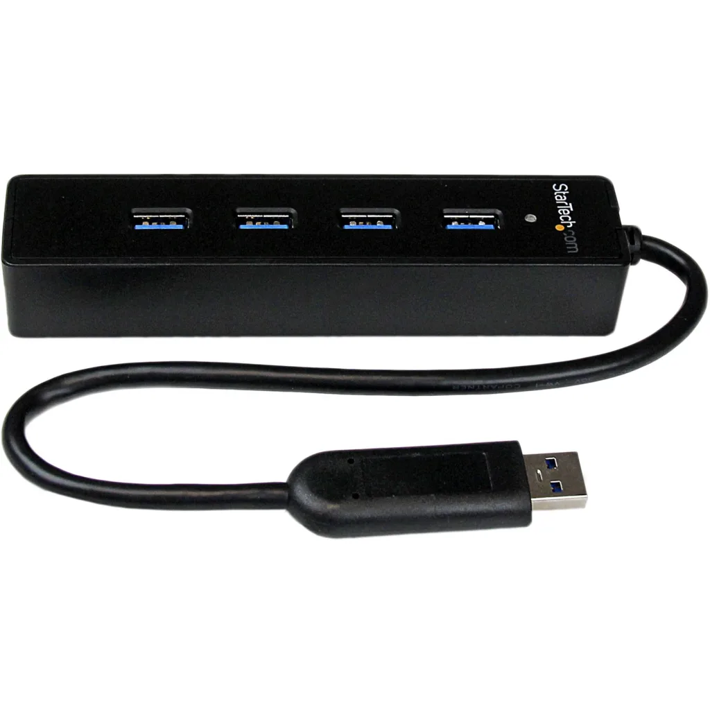 HUB USB 3.0 StarTech a 4 Puertos USB 3.0 (3.1 Gen 1) SuperSpeed Cable 25cm Negro