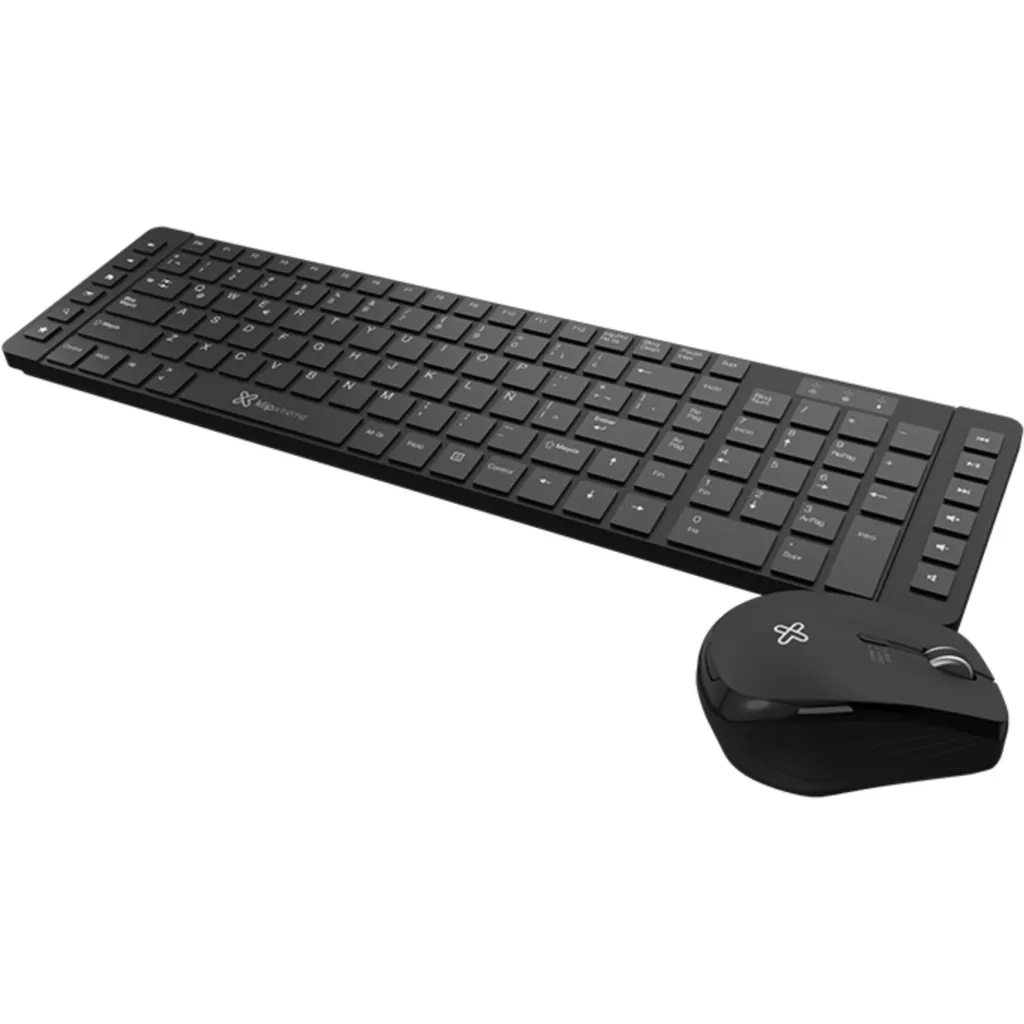 Kit Teclado Mouse Inalámbrico XTech KCK-270S, RF2.4GHz Óptico 800-1600dpi Esp