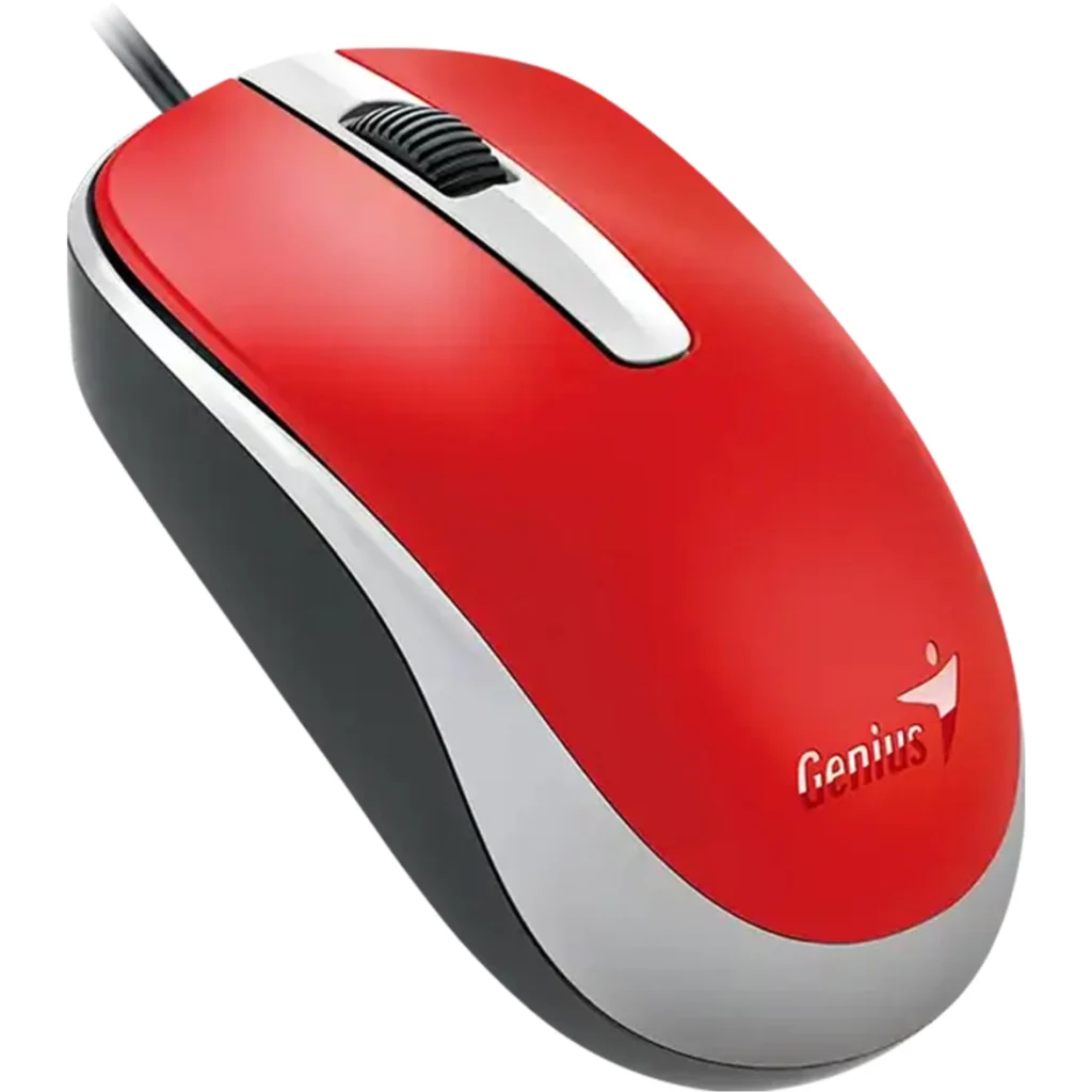 Imagen 1 de GENIUS MOUSE CABLE USB RED- DX-120-RD
