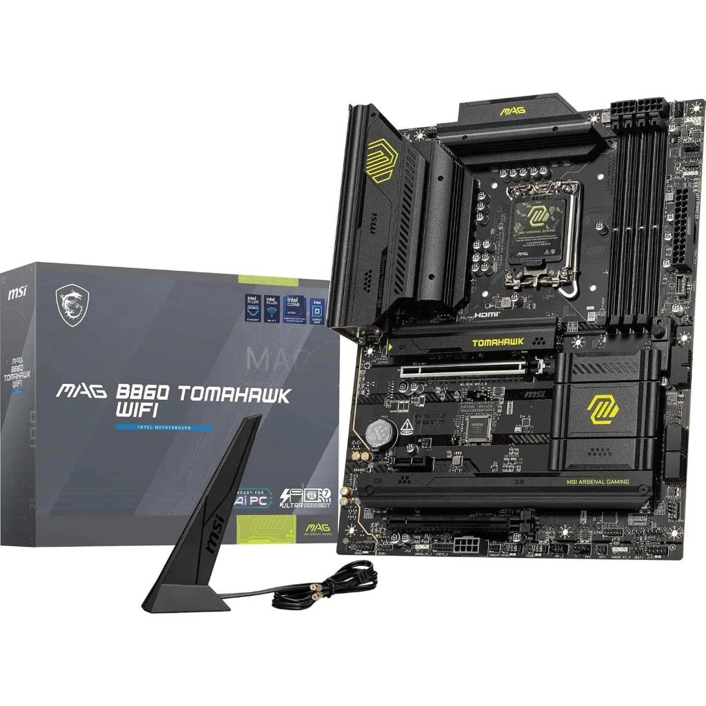 Tarjeta Madre MSI MAG B860 TOMAHAWK WIFI LGA1851 4*DDR5 HDMI DP WIFI7 ATX