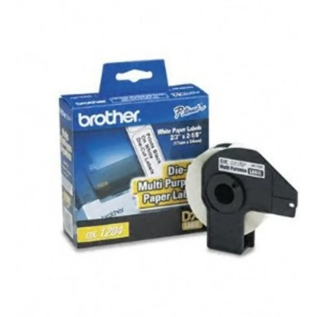 Cinta de Papel Brother DK1204, 17x54mm 400unds Blanca para QL-500/650/1050/1060N