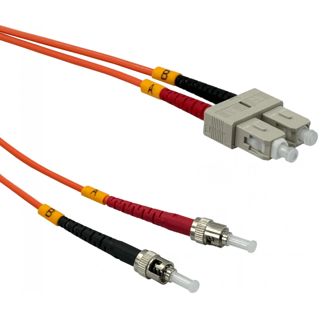 Imagen 2 de 5mt ST-SC OM1 MultiModo MM Duplex Jumper Fibra 62.5/125um LSZH