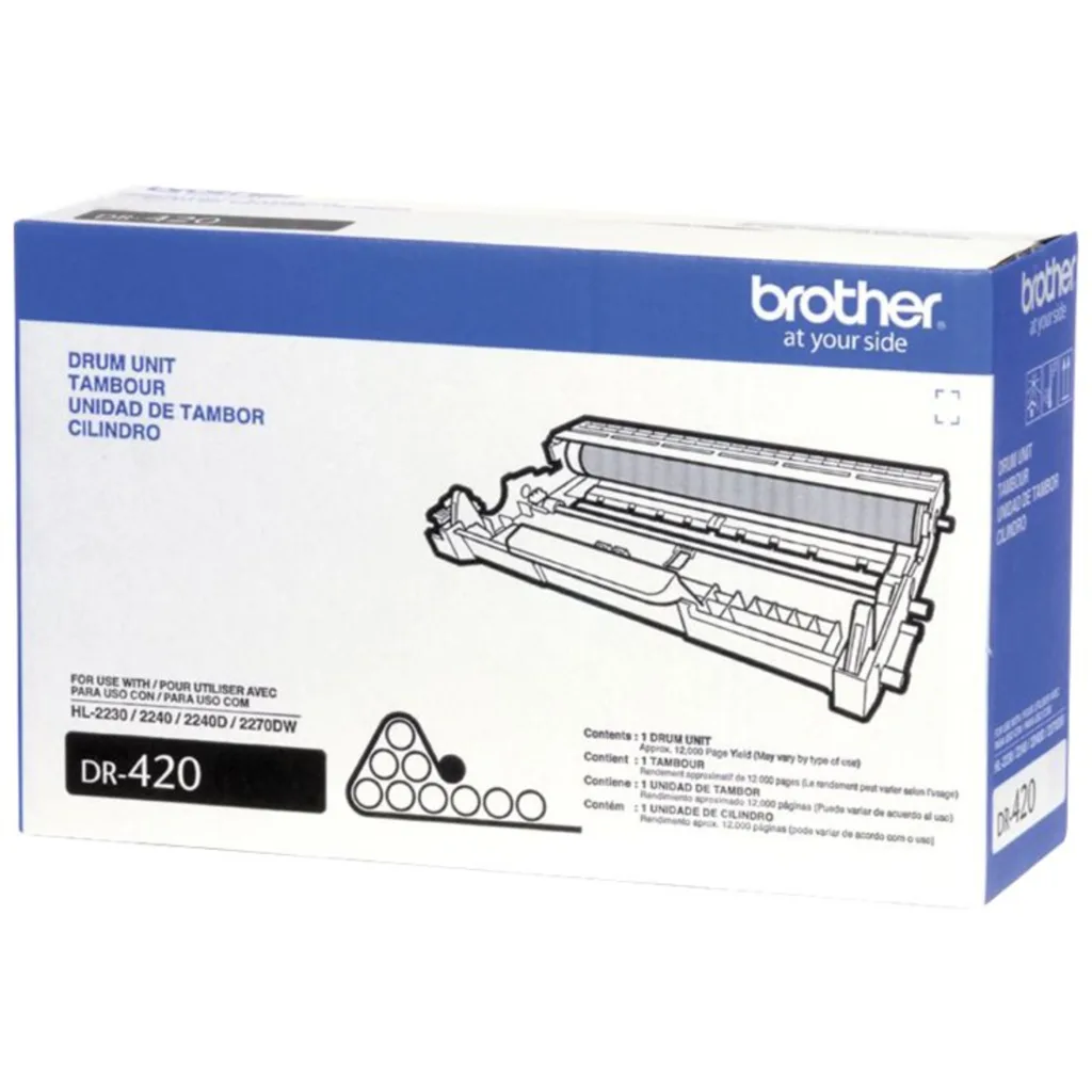 Imagen 3 de Tambor Brother DR-420 aprox 12000 pag. p/DCP7060D DCP7065DN HL2220  HL2230