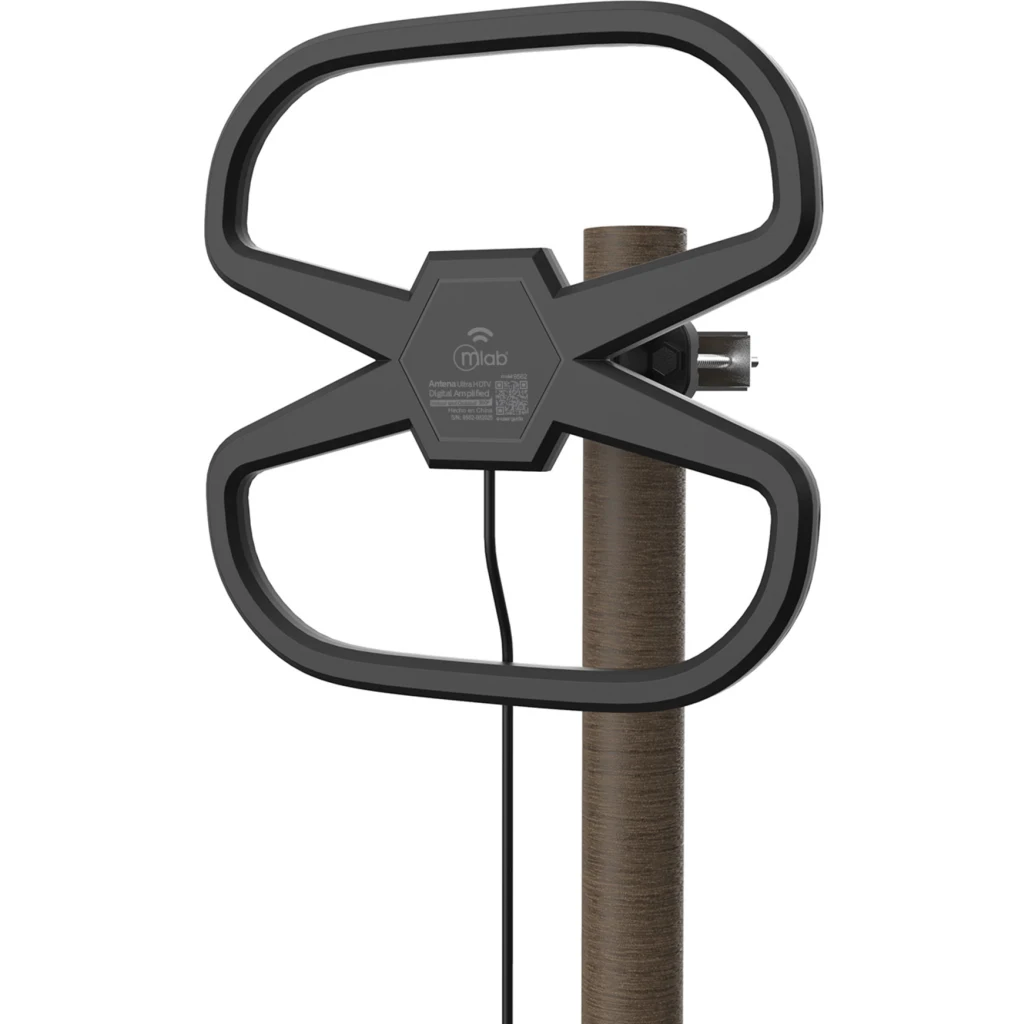 Imagen 1 de MLAB ANTENA TV ULTRA HDTV VHF-UHF INTERIOR Y EXTERIOR 360o AMPLIFICADA USB 32DBi