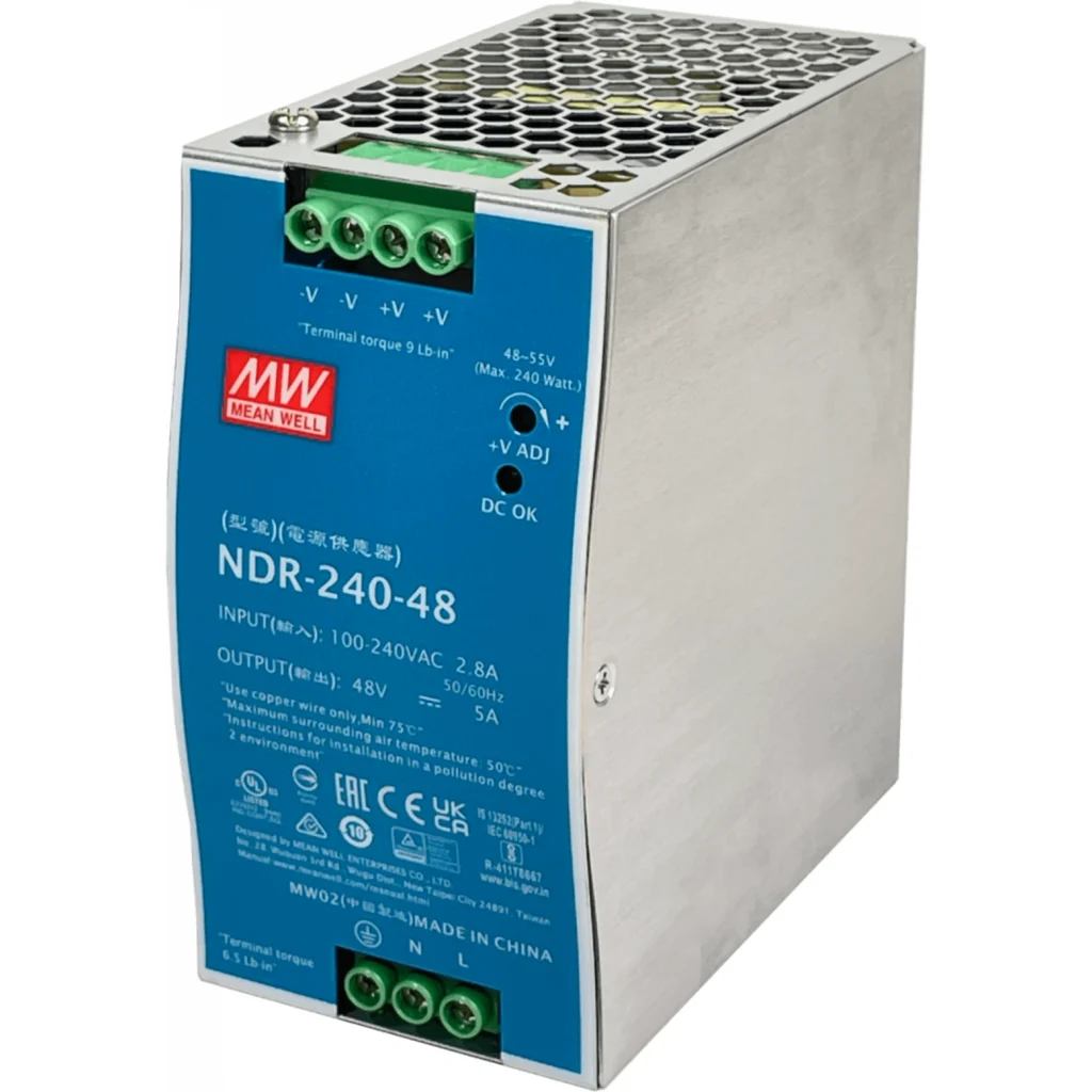 Imagen 3 de Fuente de Poder Mean Well NDR-240-48 48V 5A 240W