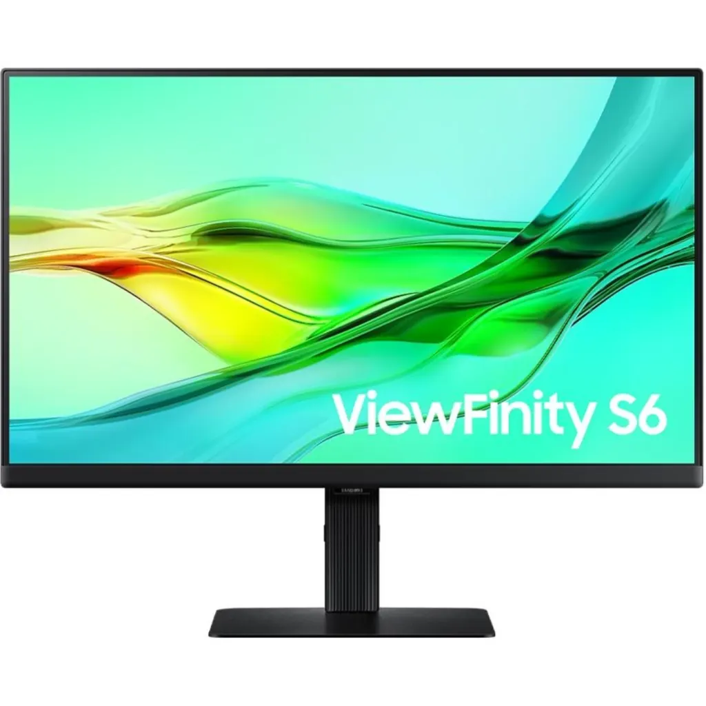 Monitor Samsung S60UD ViewFinity S6 24"" QHD 2560*1440 IPS DP HDMI HUB-USB100Hz