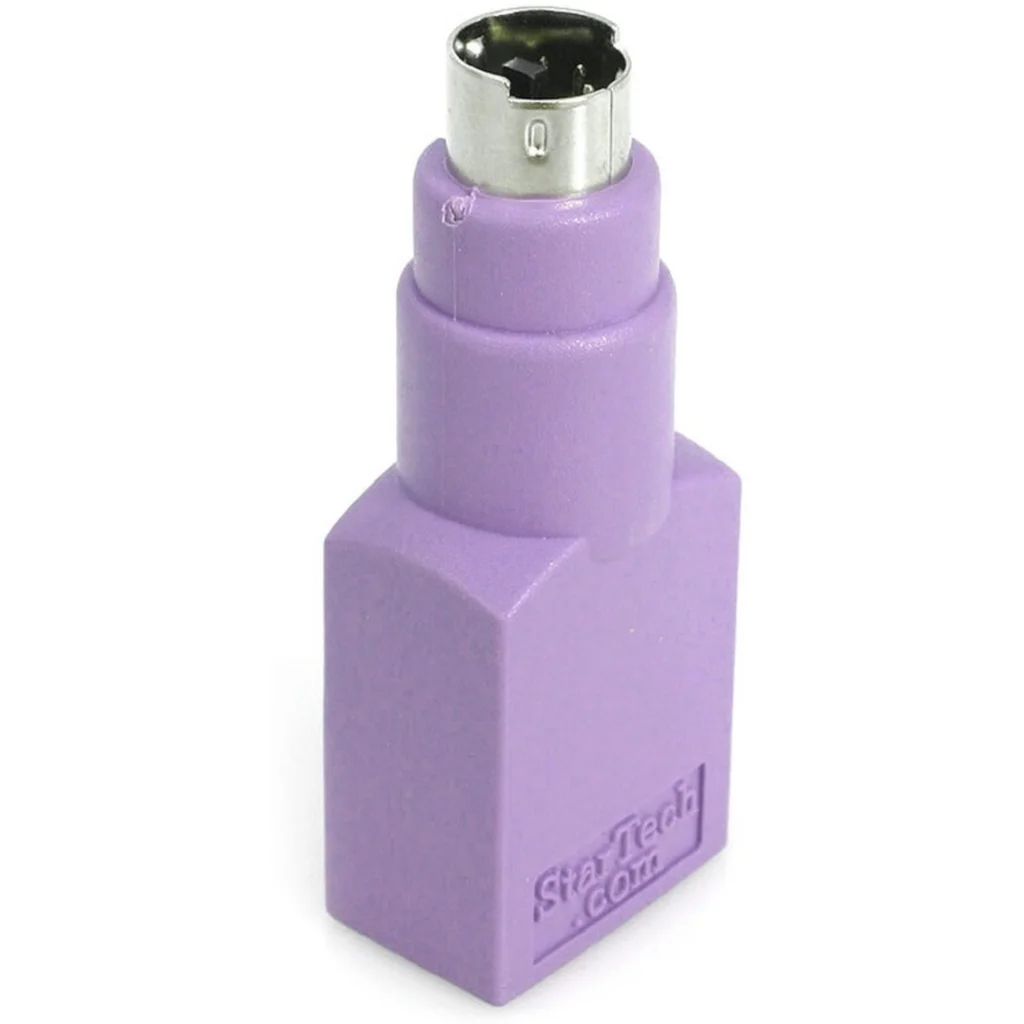 Adaptador Teclado USB a conector PS/2 PS2 MiniDIN - Hembra USB - Macho Mini-DIN