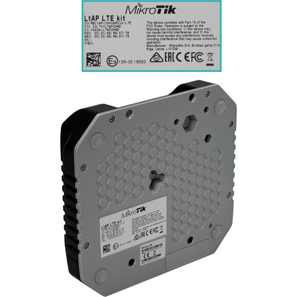 Imagen 5 de MIKROTIK 2-Sim 2MPCIe LTE1-2-3-7-8-20-38-40 GPS 2,4GHz 2x2-2dBi 1-1000