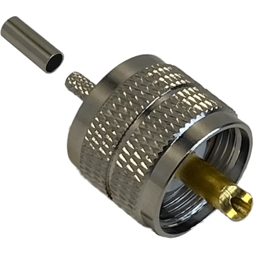 Imagen 3 de UHF-Macho RG316 Conector Coaxial Crimpeable CA100 RG174