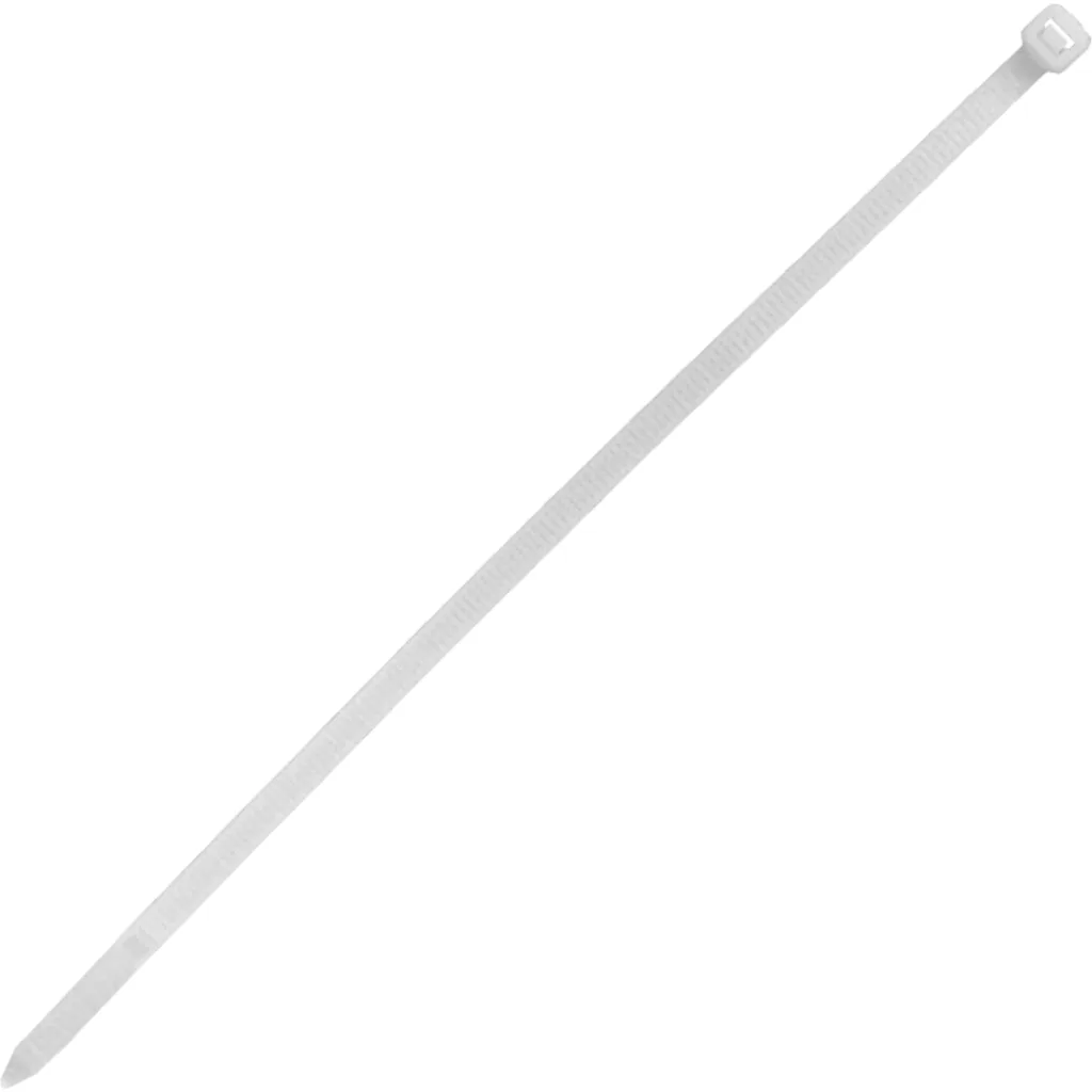 Imagen 2 de 100-un 200x4,8mm Blanca Amarra Plastica Nylon 4.8x200mm