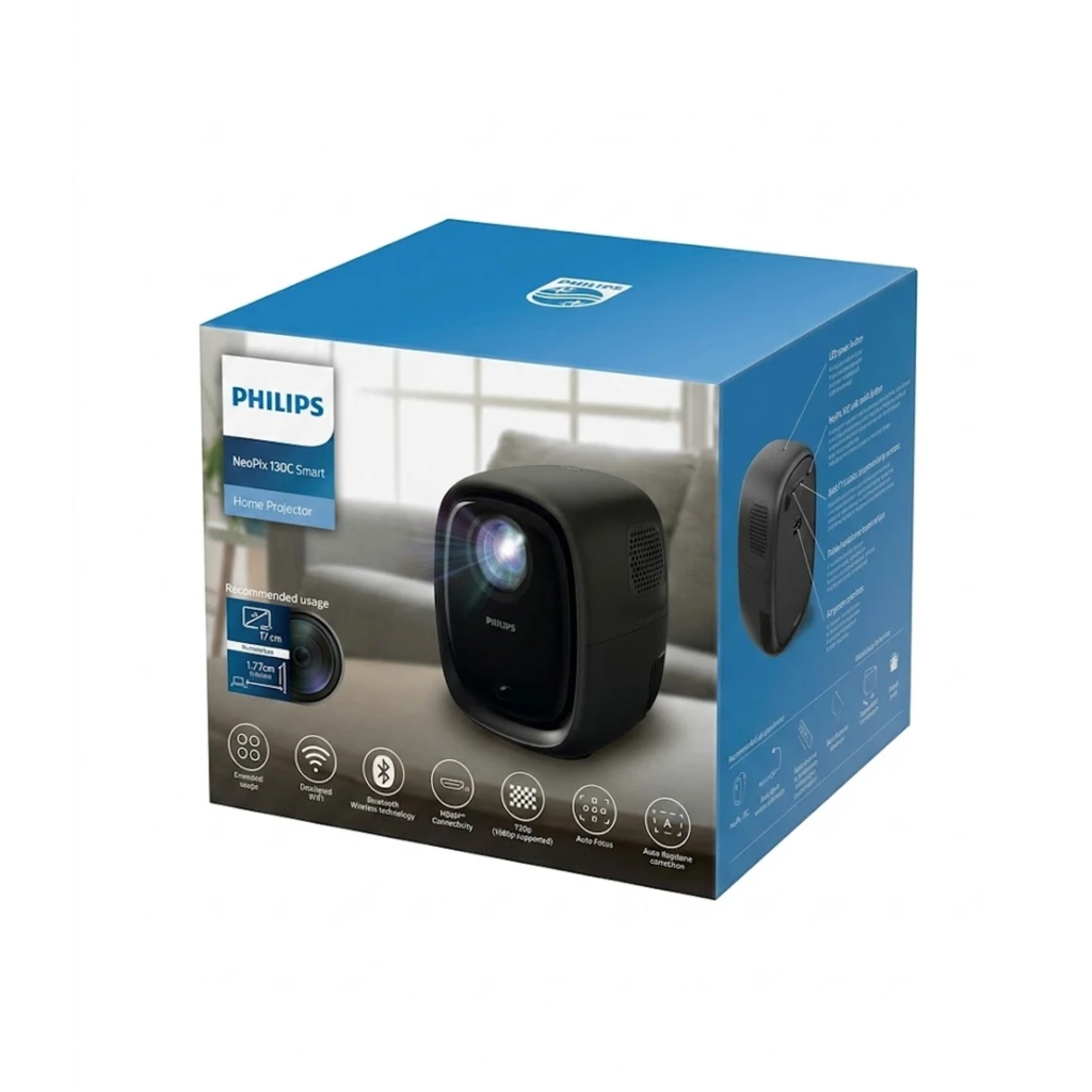 Imagen 4 de Proyector Philips NeoPix Smart NPX130, 120LMS WIFI Dual Band HDMI USB Bt