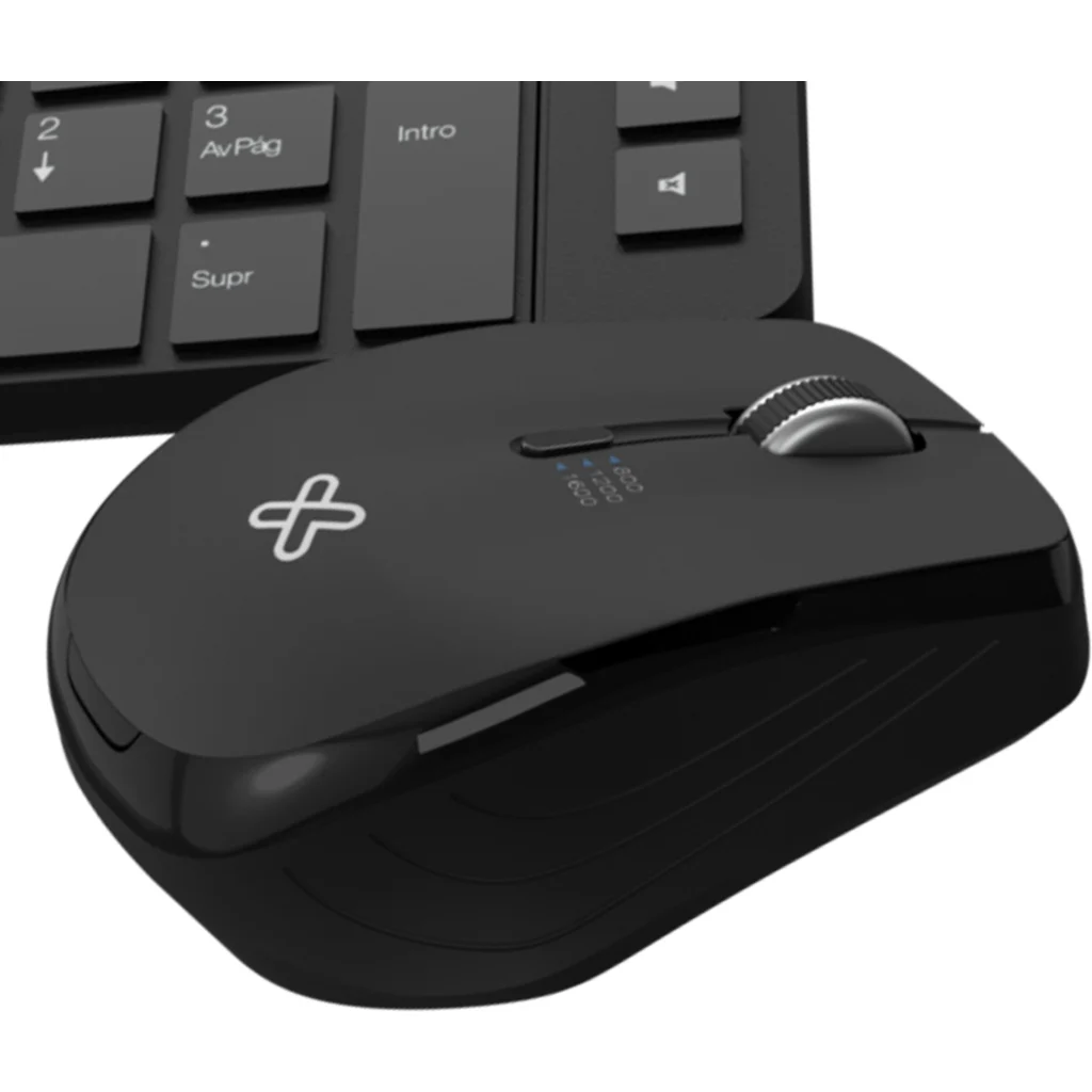 Imagen 4 de Kit Teclado Mouse Inalámbrico XTech KCK-270S, RF2.4GHz Óptico 800-1600dpi Esp