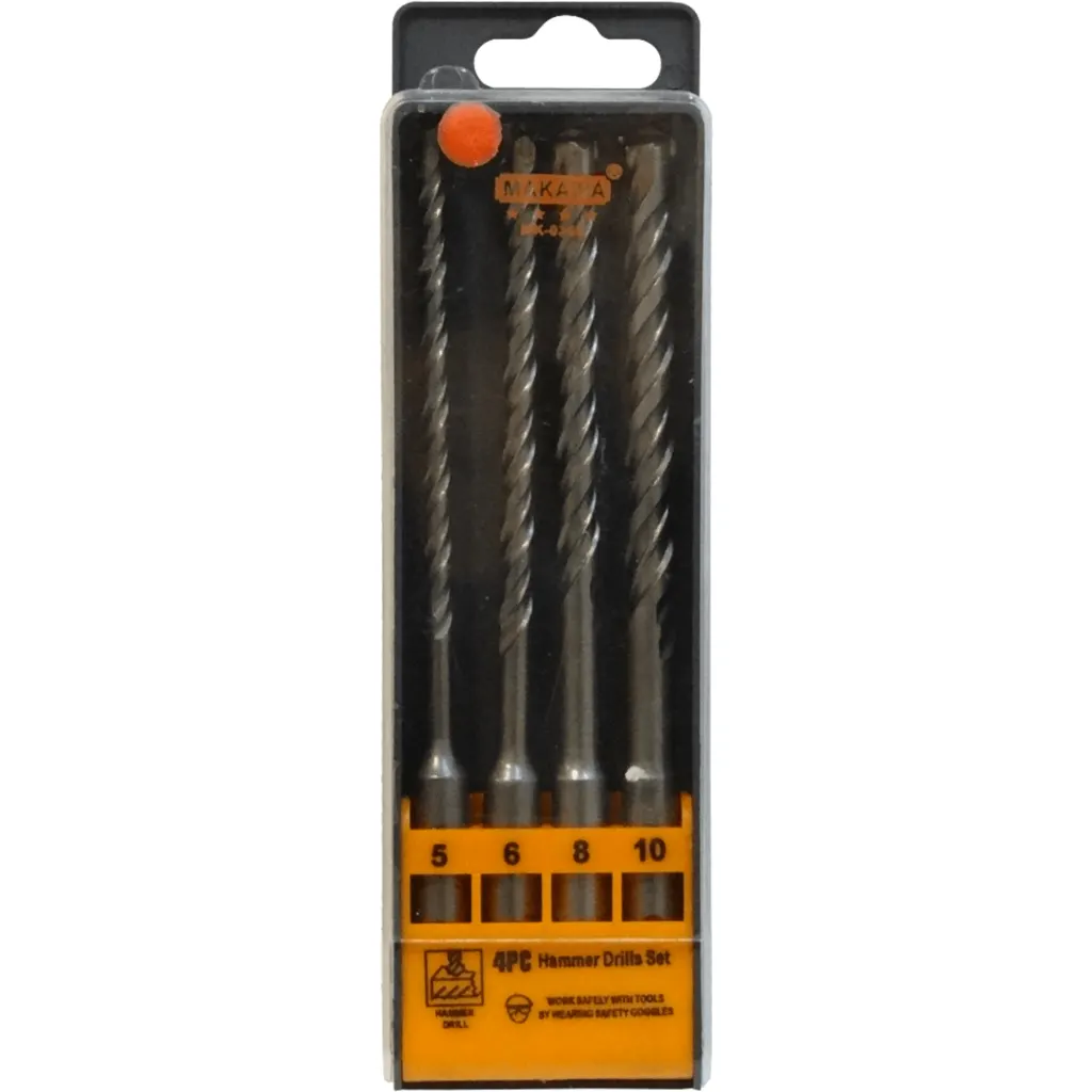 Brocas Rotomartillo 5-6-8-10mm x100mm Juego-4u. Concreto SDS sim-Hilti