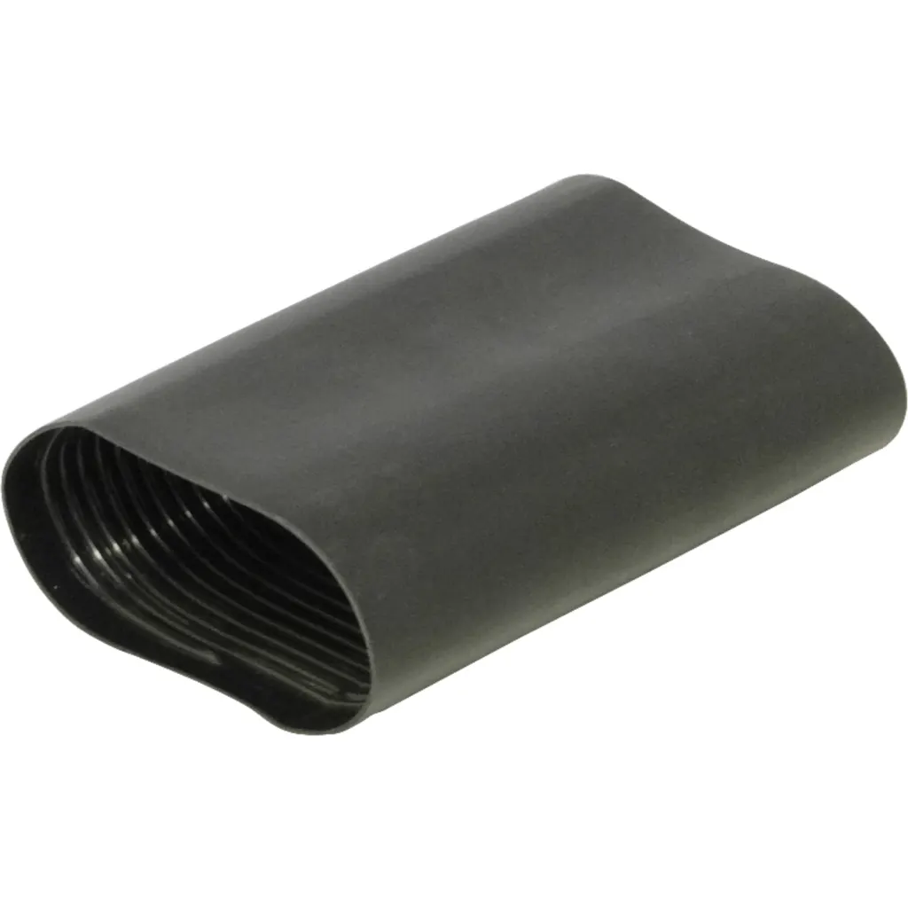Imagen 3 de 72mm 16cm 2mm Negro Termo Contractil Termoretractil Rigido para Mufa