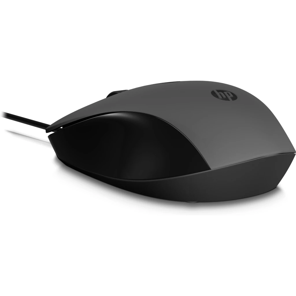 Imagen 2 de Mouse Alámbrico HP 150, Óptico 1600DPI 125 Hz 3 Botones USB Color negro