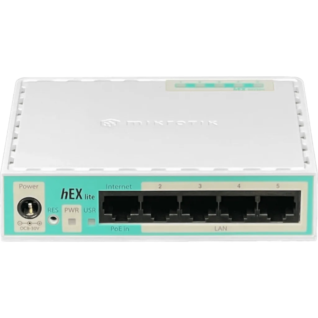 Imagen 1 de MIKROTIK 5-100 L4 850MHZ 64MB CAJAPLASTICA INC-FUENTE-PODER RB750R2