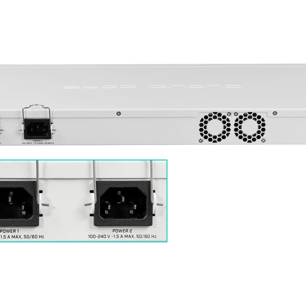 Imagen 6 de Router Mikrotik CCR1016-12S-1S+ 12-SFP 1-SFP+10G 2-220VAC mSD USB RS232-DB9 L6