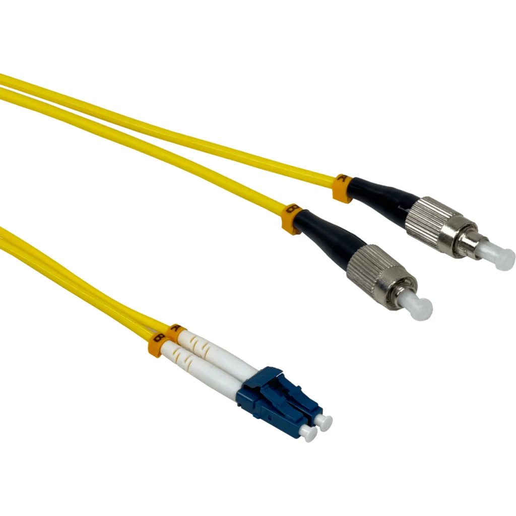 Imagen 2 de 10mt LC-FC MonoModo SM Duplex Jumper Cable Fibra 9/125um LSZH