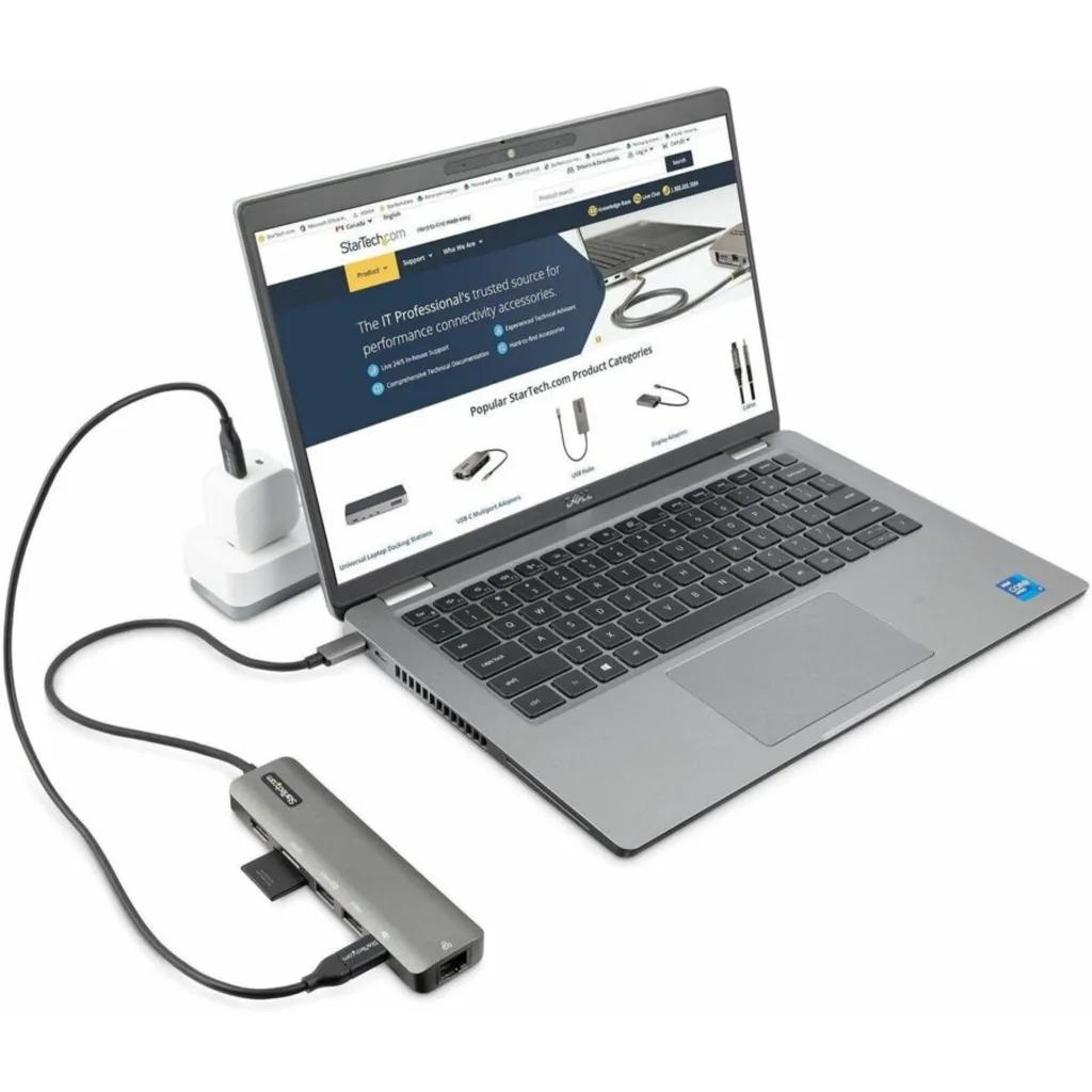 Imagen 8 de Docking Station StarTech Mini Dock USB-C a HDMI SD/mSD 2*USB3.0 LAN USB-C Gris