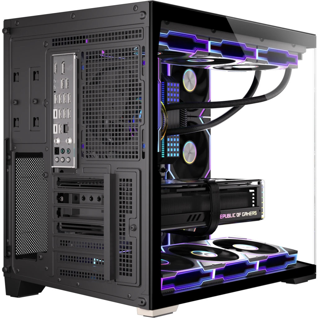 Imagen 7 de Gabinete Gamer ZERO MAX F8 270deg Vidrio Templado | ATX / Micro ATX | 7 Ventilad