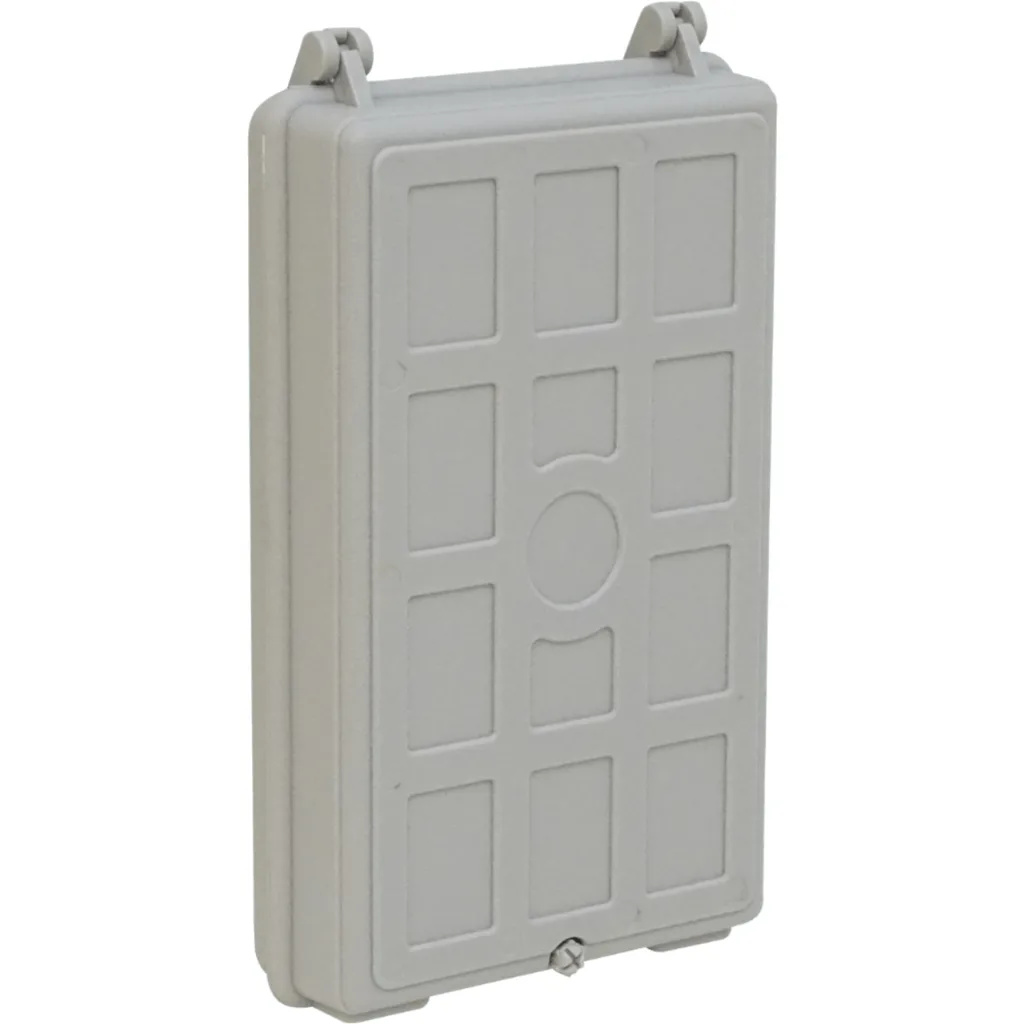 Imagen 1 de 24-Manguito 8-CL-Rectangular IP52 Caja Gris Terminacion Fibra NAP
