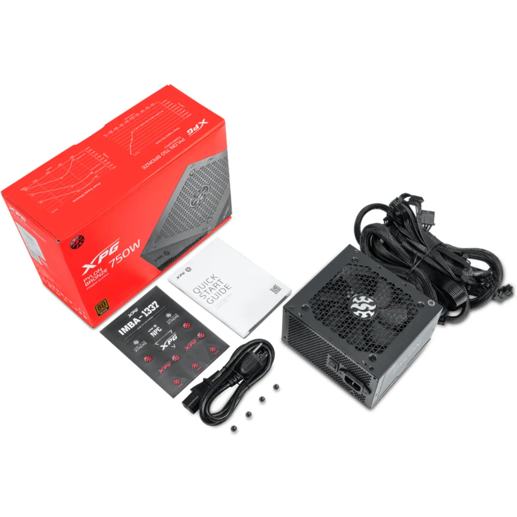 Imagen 5 de Fuente de Poder XPG Pylon 750W 80+ Bronze No Modular PFC Act ATX Color Negro