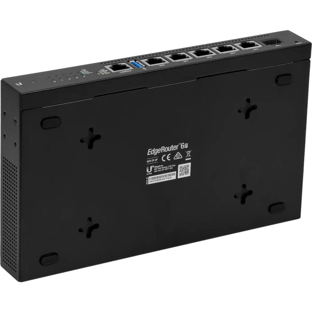 Imagen 3 de ER-6P UBIQUITI 5-1000POE24 1-SFP USB CONSOLE-RJ45 Router inc24V 800MHz-Dual