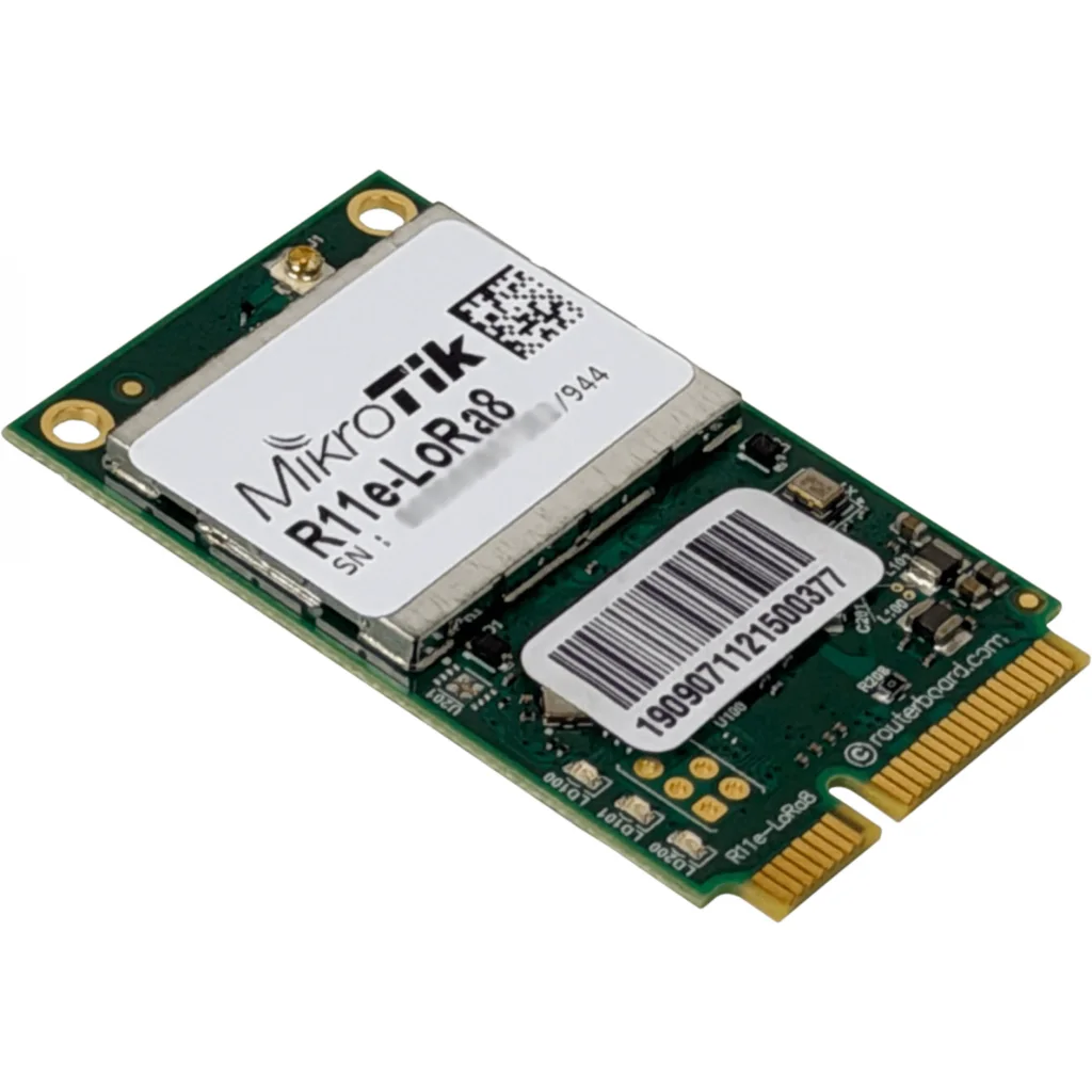MIKROTIK 863-870MHz LoRaWAN LBT Semtech-SX1301 1-u.FL 20dBm miniPCIe