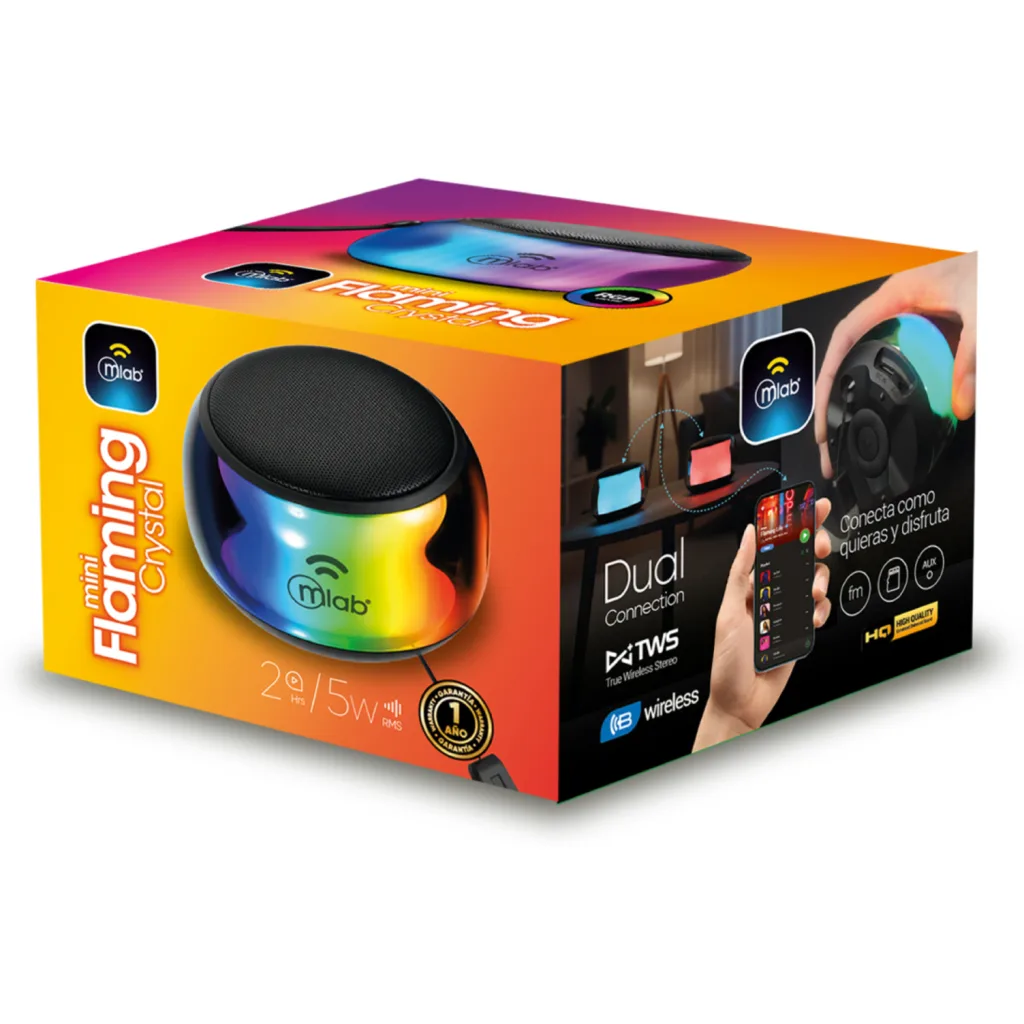 Imagen 4 de MLAB PARLANTE MINI FLAMING CRYSTAL