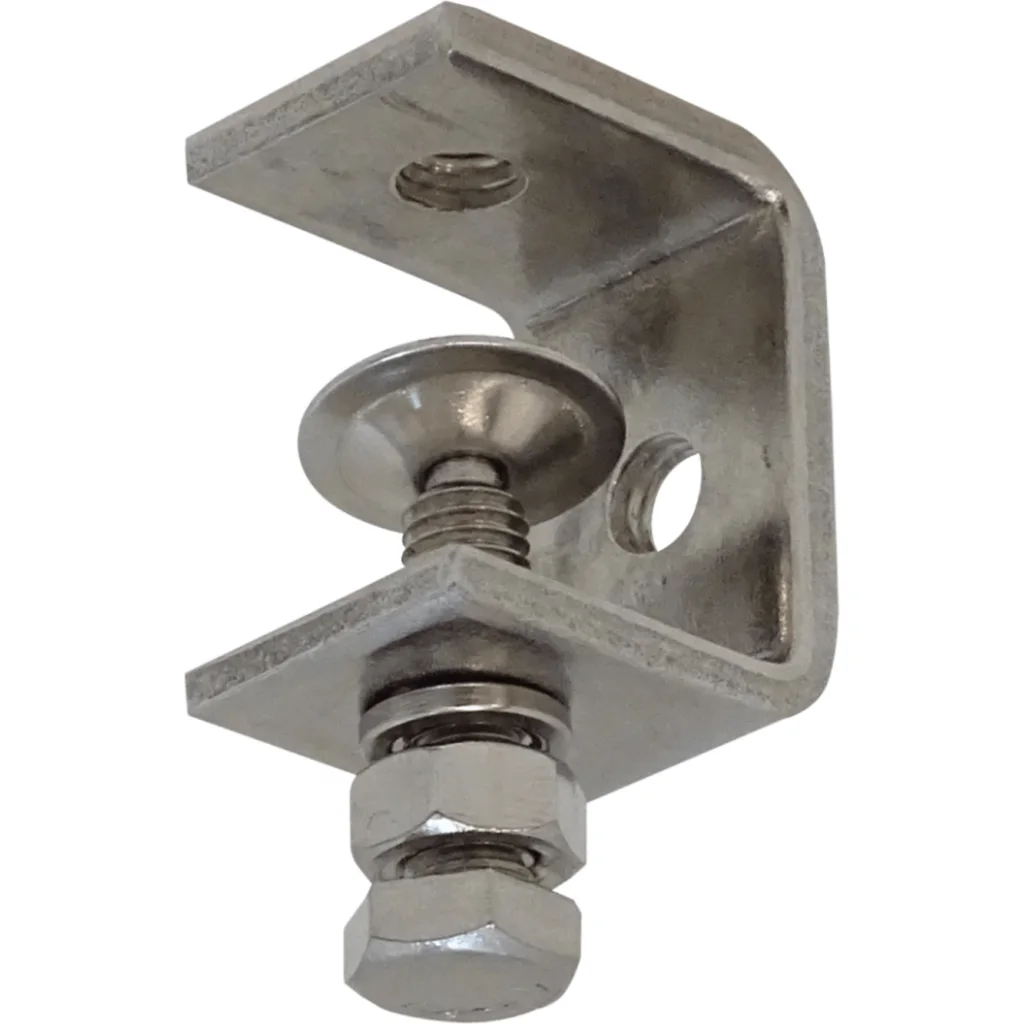 Imagen 1 de Abrazadera en C de acero inoxidable hilo-M8 tuerca-hexagonal