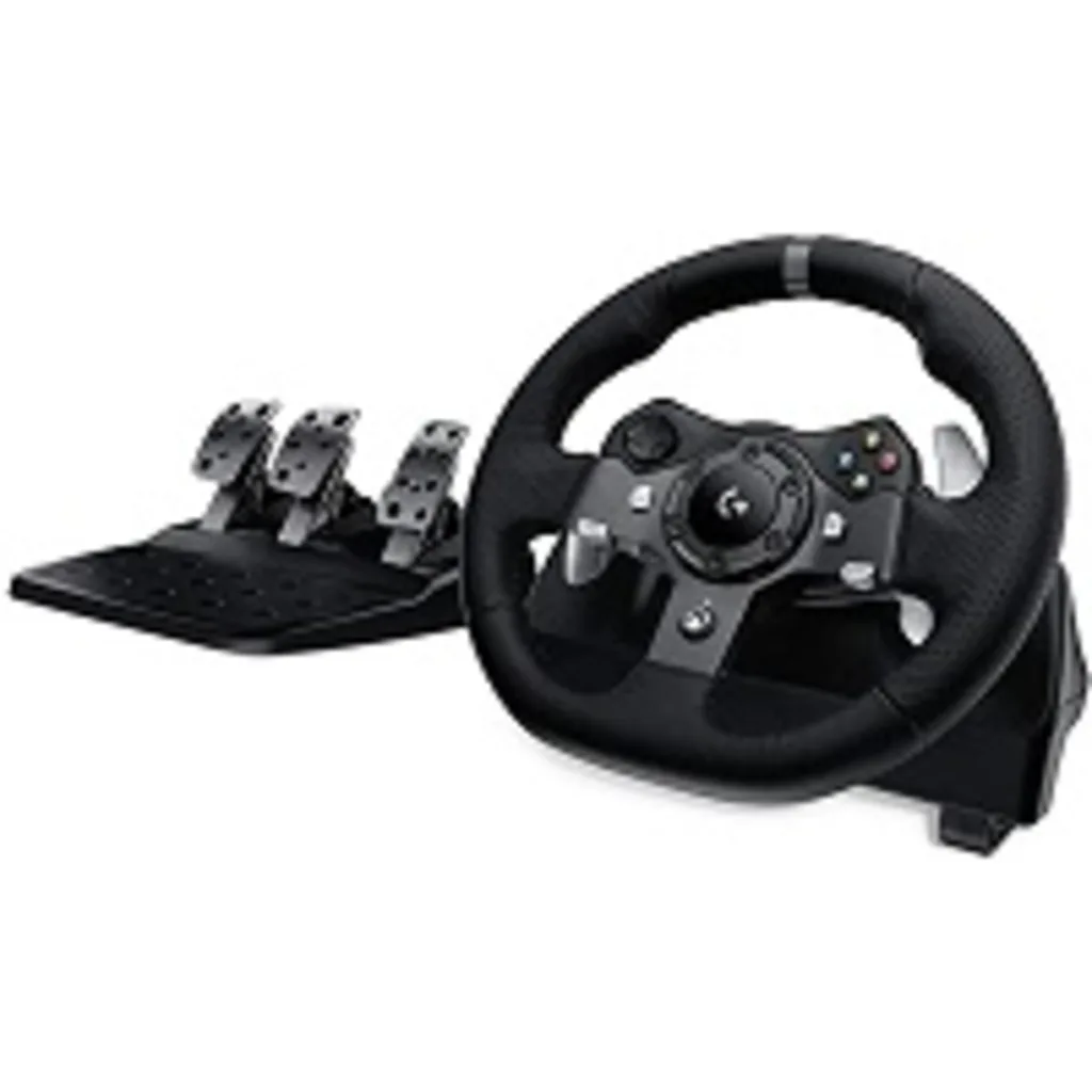 Volante + Pedales Logitech G923, para Videos juegos de carrera Sony PS4 PS5, USB