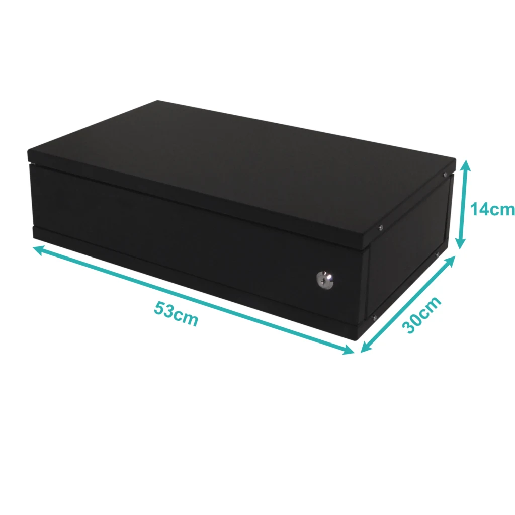 Imagen 3 de Rack Mesa Negro Puertafierro Linkmade Liso 2U-138MM 30CMFONDO