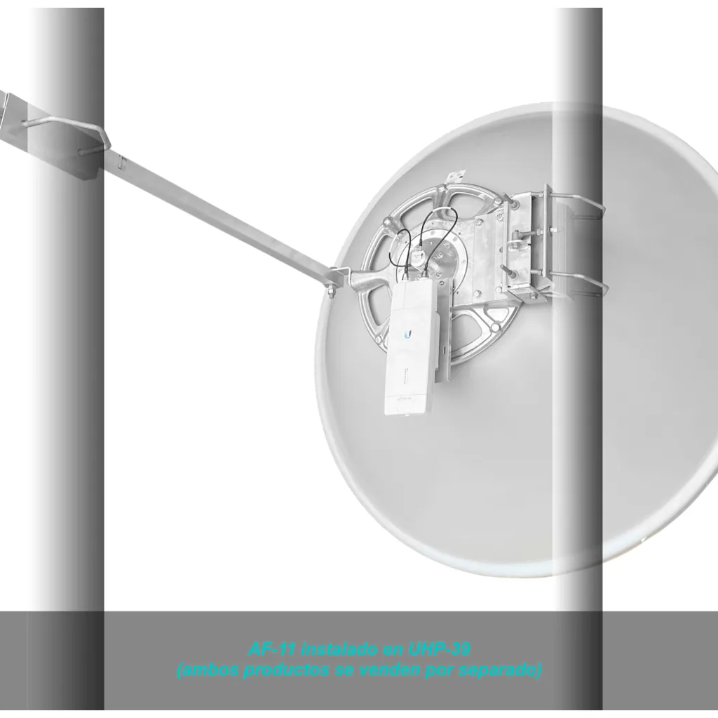 Imagen 4 de ALGCOM ISO+RAD 11GHz 1,2m 39dBi 10,0-11,7GHz 1,4o 2x2 2-RPSMA-H Antena