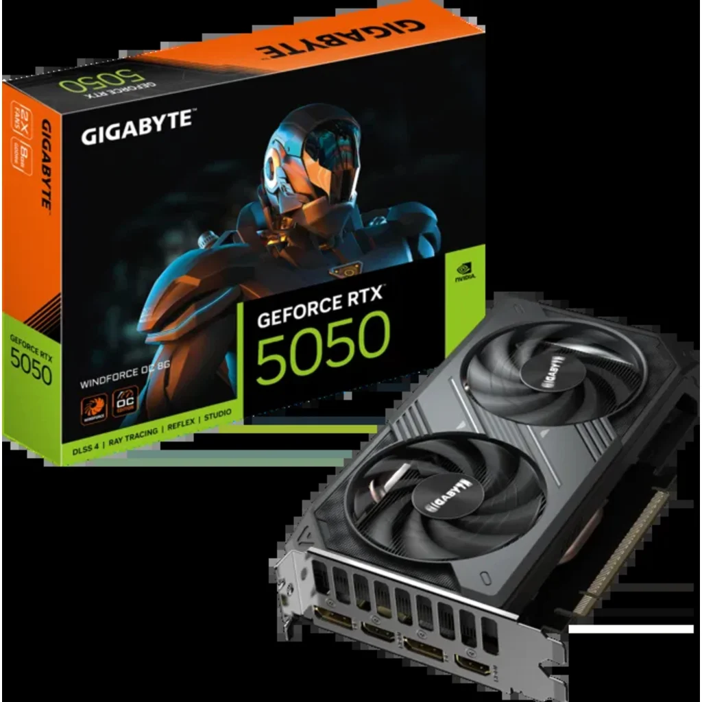 Tarjeta De Video Gigabyte NVIDIA GeForce RTX 5050 Windforce OC V2, 8GB, 128-Bits, GDDR6