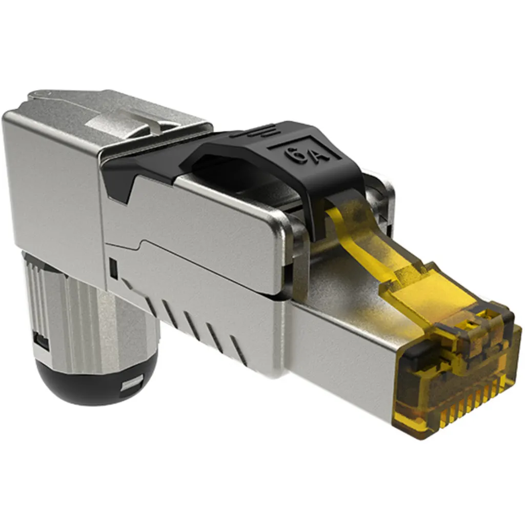 Nexxt Solutions Infrastructure - Modular Plug Termination Link - Cat6A - Packaged Quantity: 1 - 90 grados