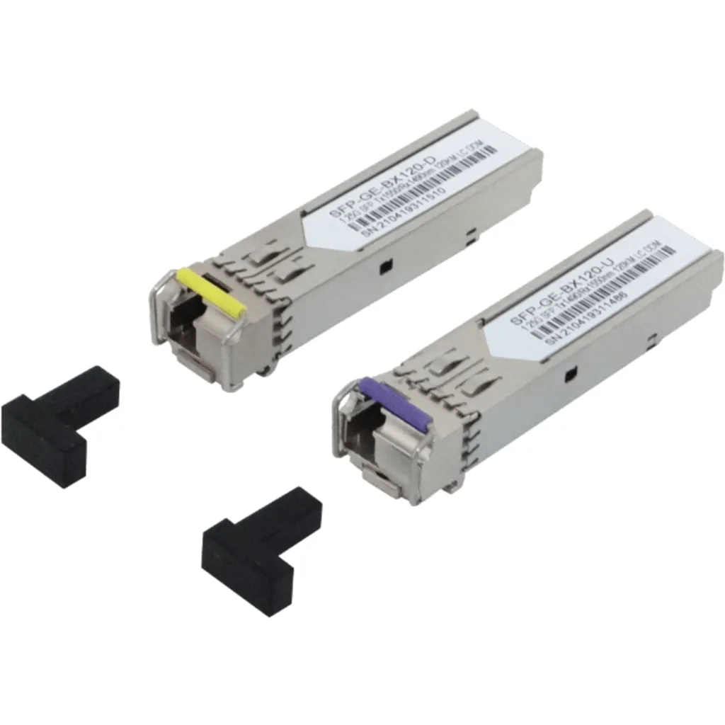 Imagen 1 de 1-LC 120km Pareja SFP WDM Bidireccional 1550nm/1490nm 1,25Gbps 1.25g
