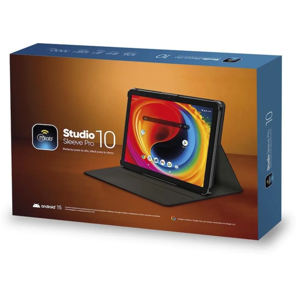 Imagen 5 de Tablet MLAB STUDIO COVER PRO 8-Core 8GB/128GB 10" WiFi Bt USB-C Gris + Funda