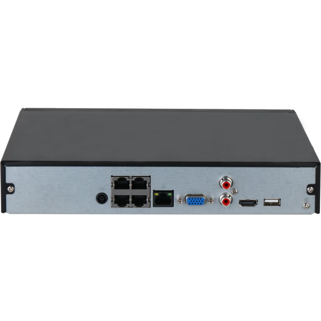 Imagen 1 de DHI-NVR2104HS-P-4KS3. NVR 4Ch Dahua. 4 puertos POE. SMD PLUS. 1HDD de hasta 20TB. Audio In/Out. Alar