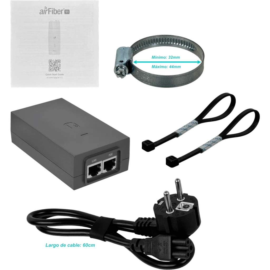 UISP AP airFiber PtP 11 GHz (1.2+ Gbps, ate 300+ km, SISO/MIMO, Duplex RX/TX ded
