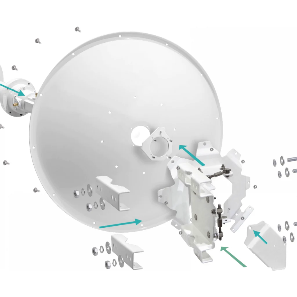 Imagen 1 de MIKROTIK 30dBi 5Ghz Parabolic Dish antenna with precision alignment mount