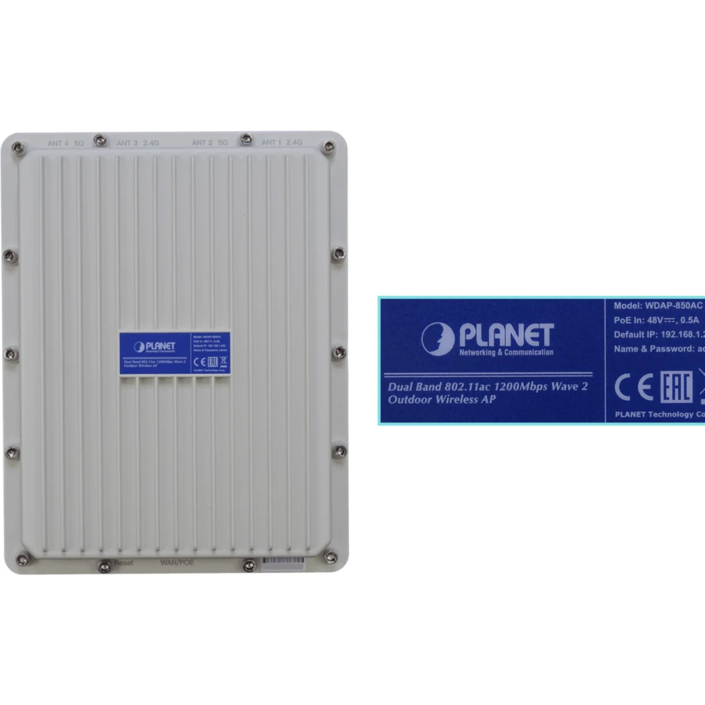 Imagen 3 de PLANET IP67 1-1000 4-N-H AX3000 WiFi6 Access Point req-Ants req-PoE/at
