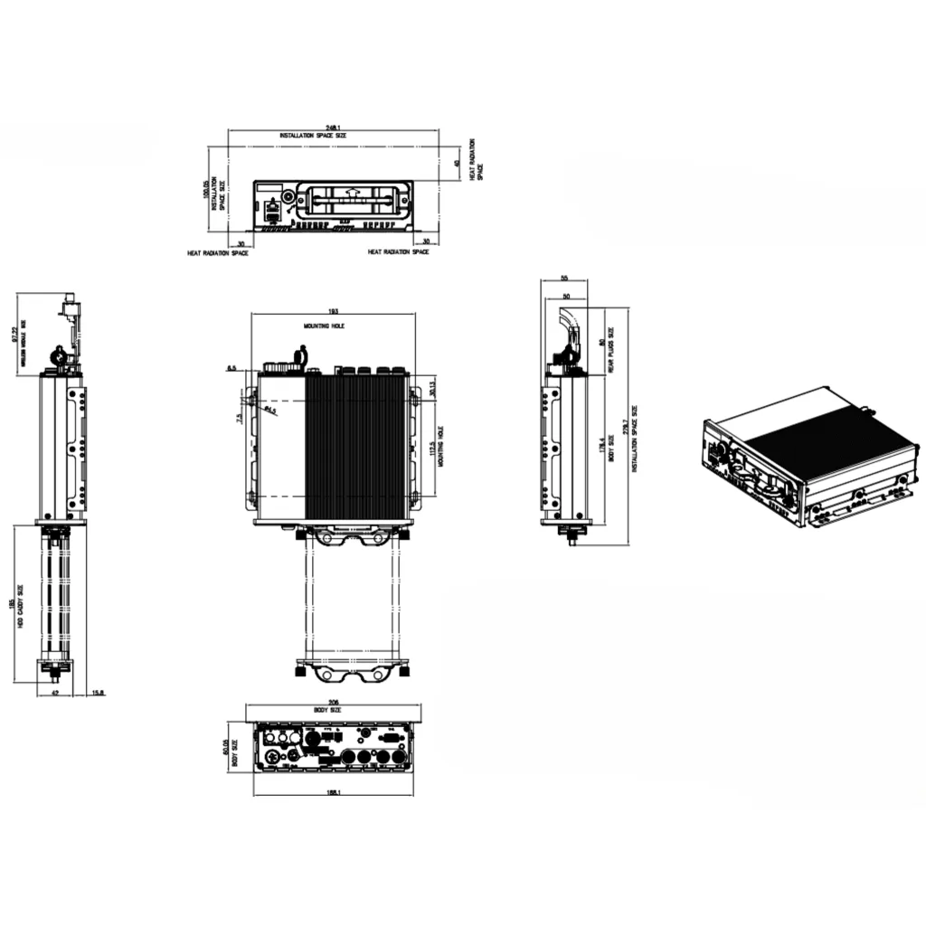 Imagen 1 de Hikvision - Mobile NVR - 4 Video Channels - Networked