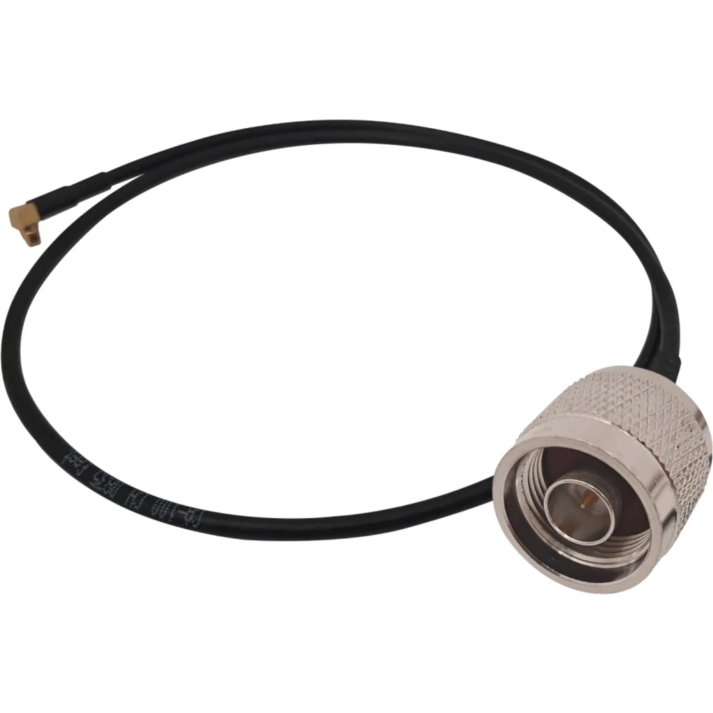 50cm MMCX N-Macho LMR100 Cable Coaxial Negro