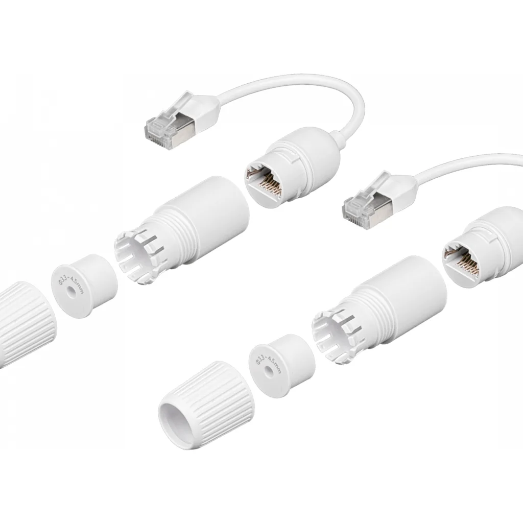 Imagen 1 de UBIQUITI 2un Copla Extension RJ45 Cat6A Blindado Macho-Hembra