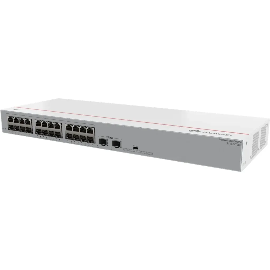 Imagen 2 de S110-24T2SR. Switch Huawei eKit 24 puertos 10/100/1000Base-T 2 Puertos 1GE SFP capacidad de conmutación de 52 Gbit/s capacidad de reenvió de paquetes de 38.69 Mpps